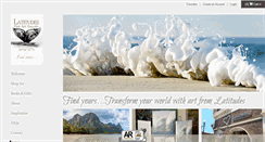 Desktop Screenshot of latitudesfineart.com